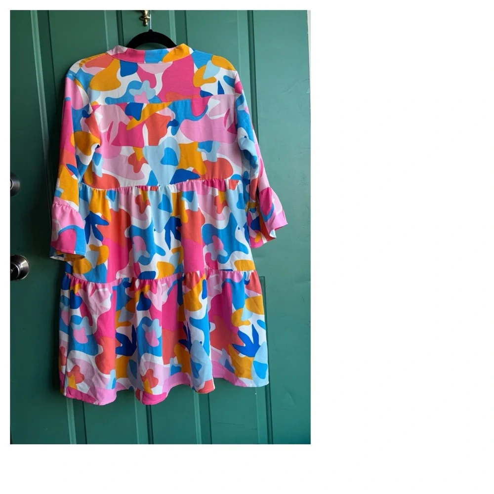 Michelle McDowell small Multicolor Abstract Dress new - Picture 3 of 9